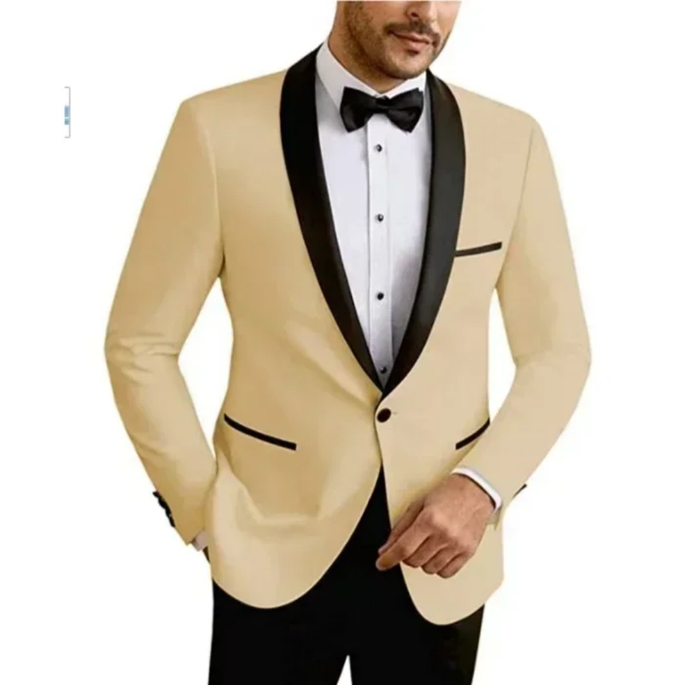 High End Men'S Formal Wear - Two-Piece Men's White High-End Suit Suit