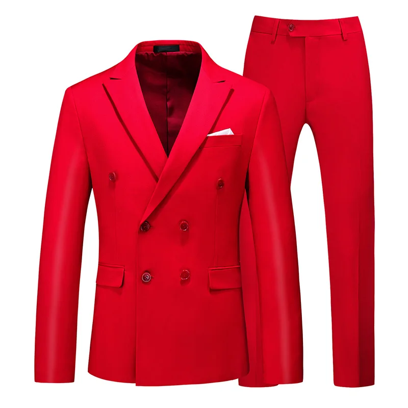 Men Formal Wear Wedding - (Jacket+Pants) 2025 Formal Classic Double Breasted