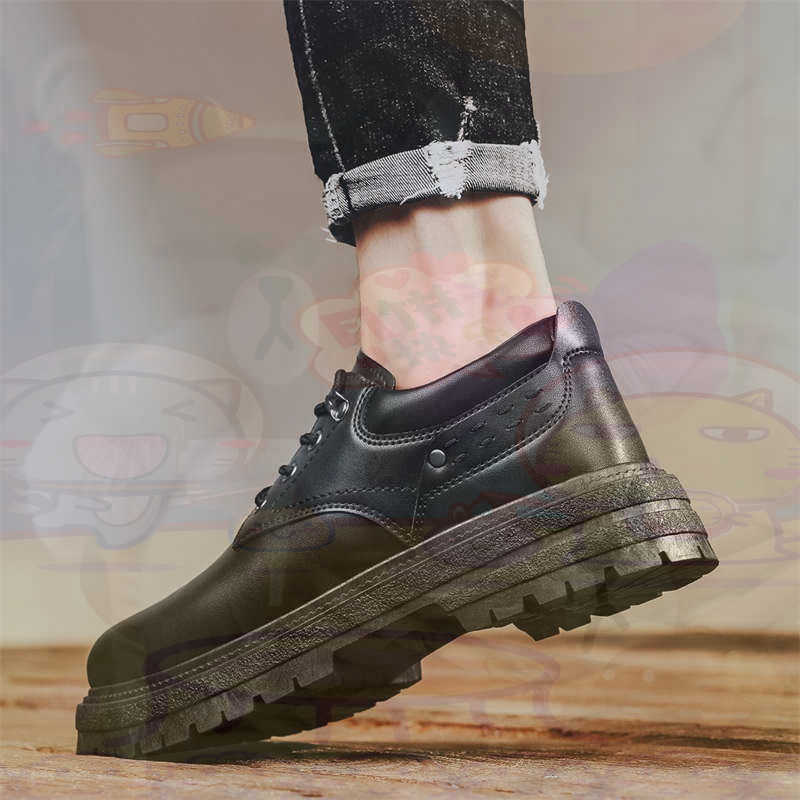 Men'S Formal Wear Canada - Dark Natural Leather Fashion Trainers Tennis