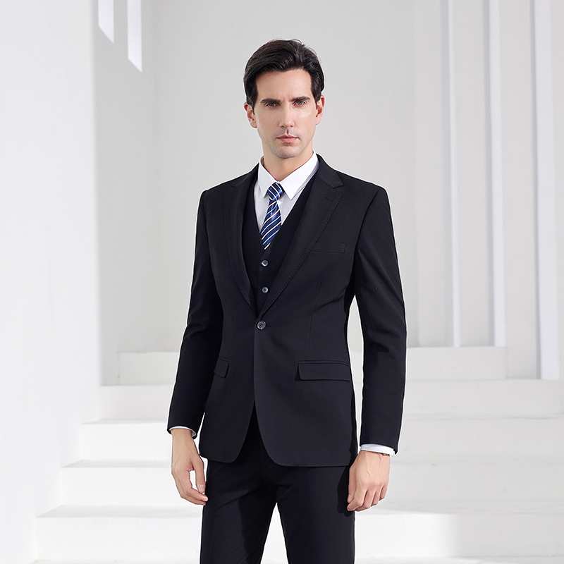 High End Men'S Formal Wear - High-End Black Business Suit And Trousers