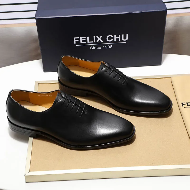Men'S Luxury Formal Wear Brands - Designer Genuine Leather Mens Wholecut Oxford