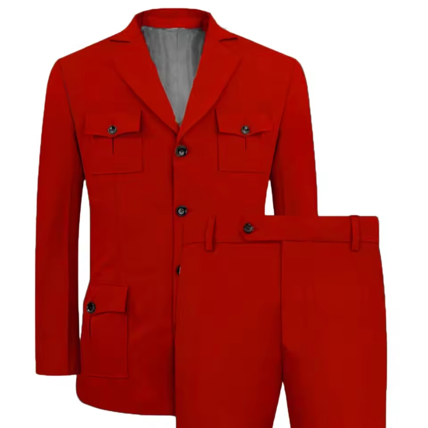 Men's Suits Jakcet Casual Khak - огляд і ціна Khaki Formal Wear Men