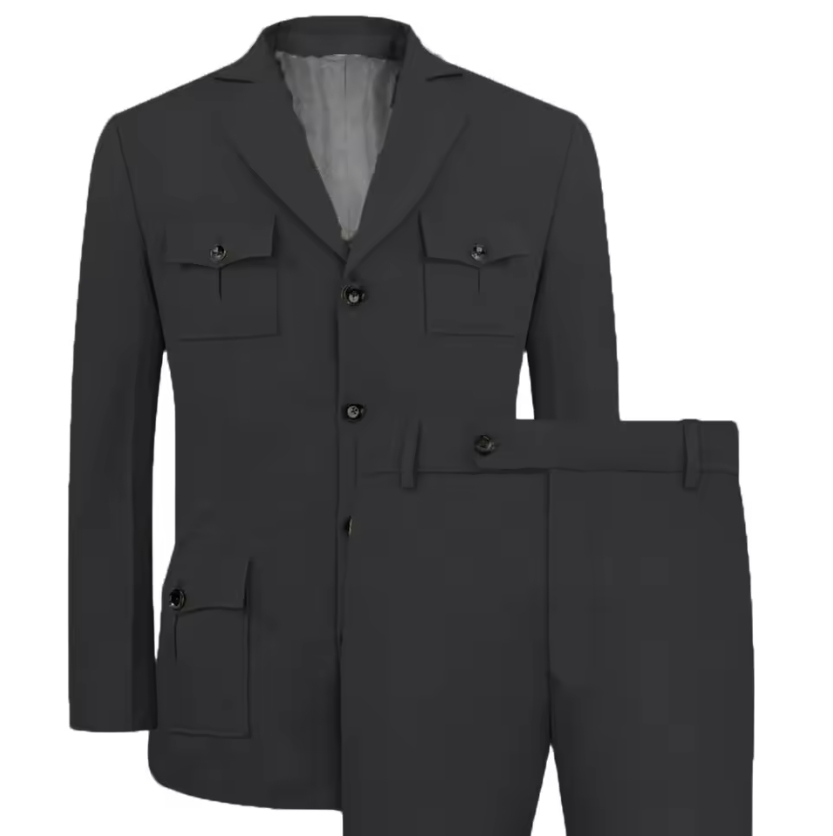 Men's Suits Jakcet Casual Khak - огляд і ціна Khaki Formal Wear Men