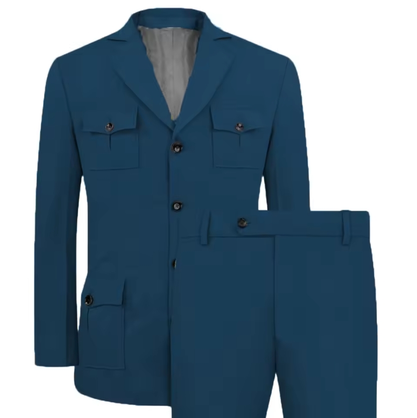 Men's Suits Jakcet Casual Khak - огляд і ціна Khaki Formal Wear Men