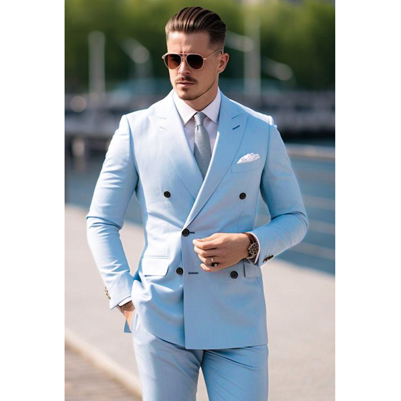 Men's Suit Set 2 Piece Stylish - огляд і ціна Men Formal Wear Wedding