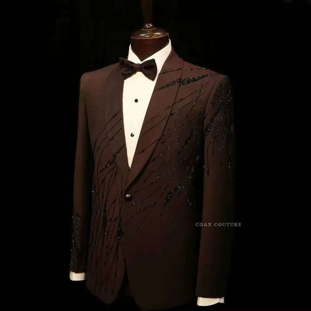 Brown High-End Formal Men Suit - огляд і ціна High End Men'S Formal Wear