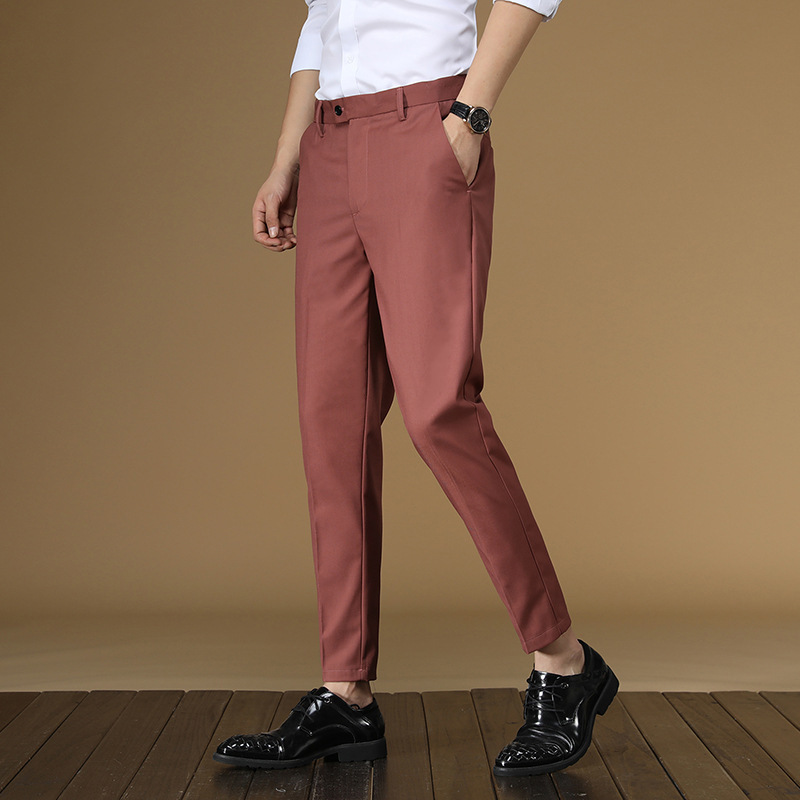 Summer Suit Pants Men Red Blac - огляд і ціна Men Formal Wear In Summer