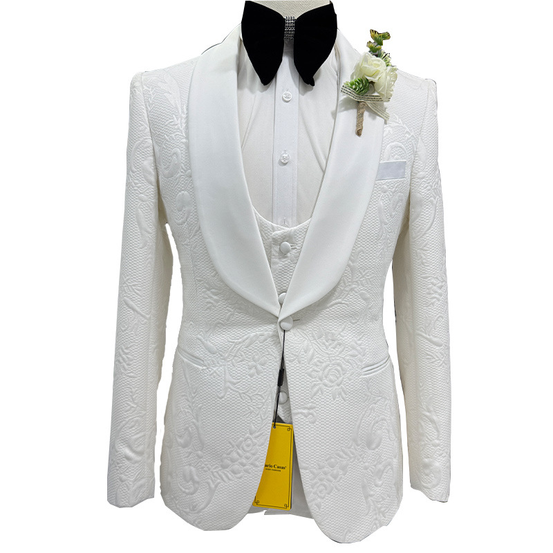 Men Wedding Suit White 3 Piece - огляд і ціна Men Formal Wear For Wedding