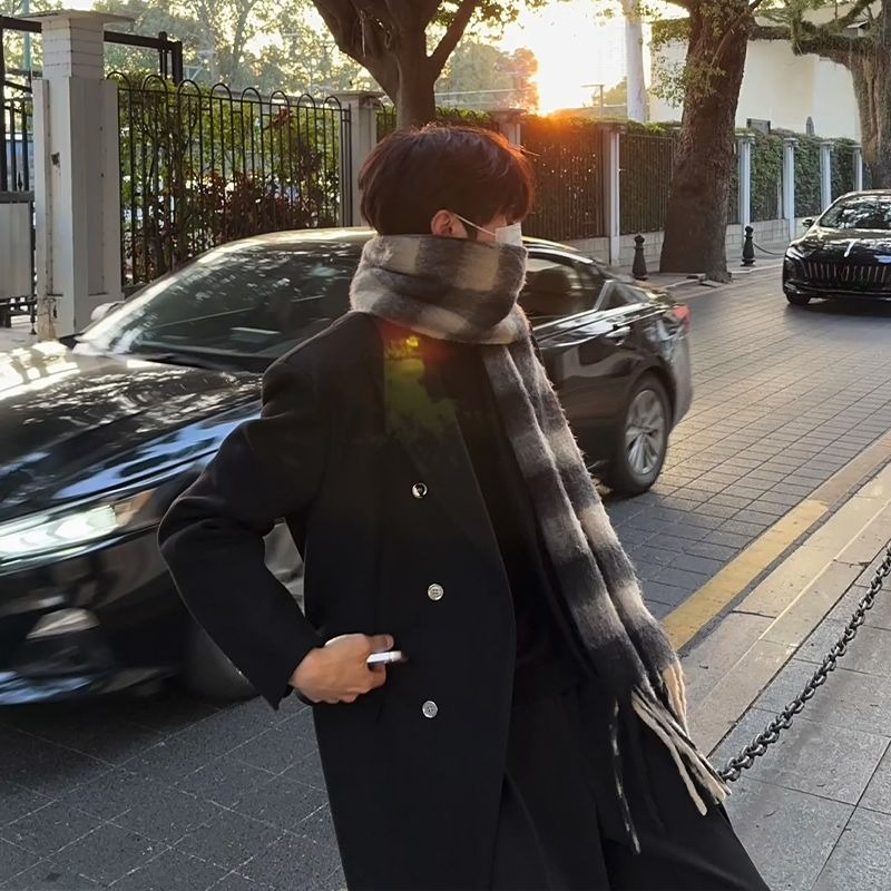 Korean Inspired Men's Wool Ove - огляд і ціна High End Men'S Formal Wear