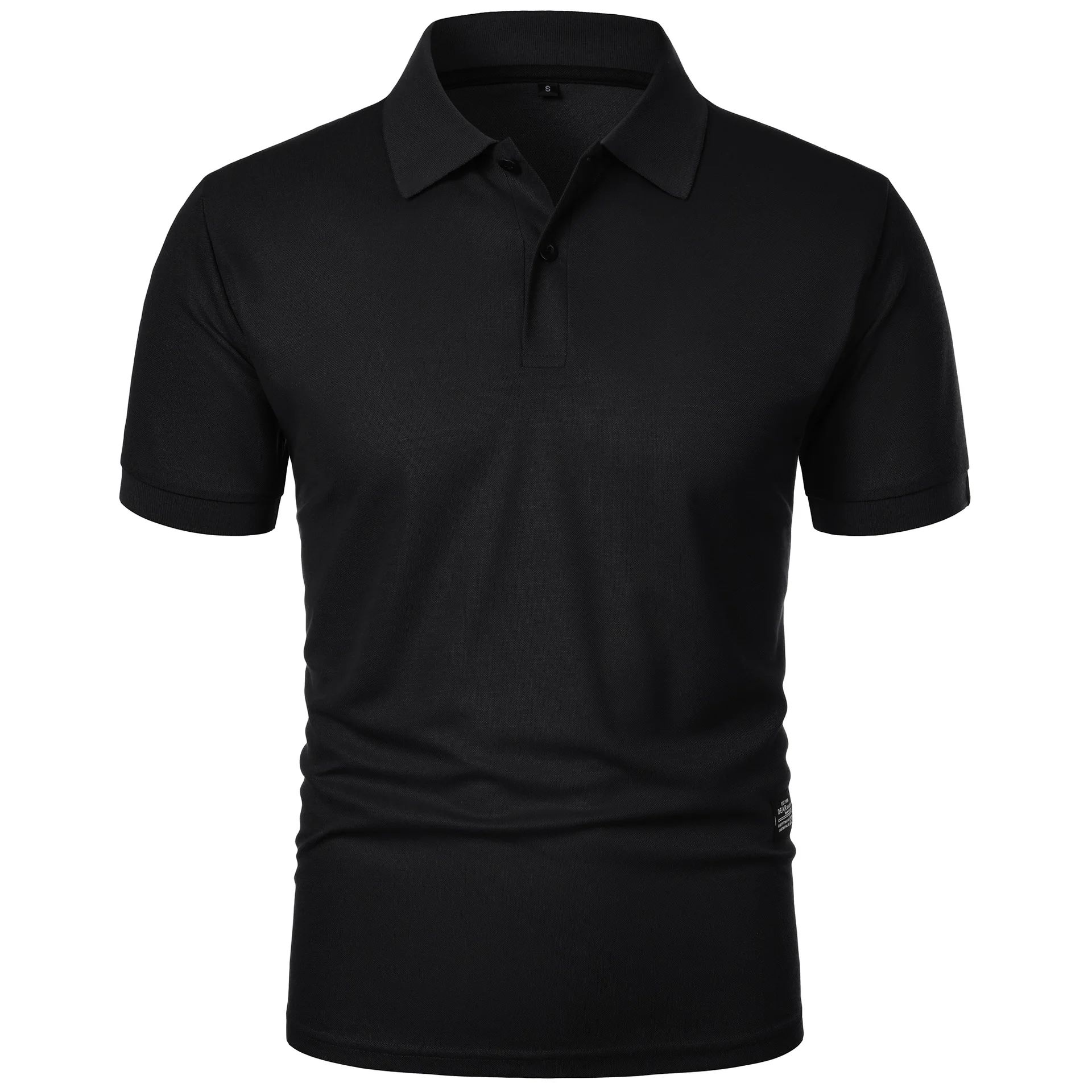 Men's Casual Polo Shirt Black  - огляд і ціна Men Formal Wear In Summer
