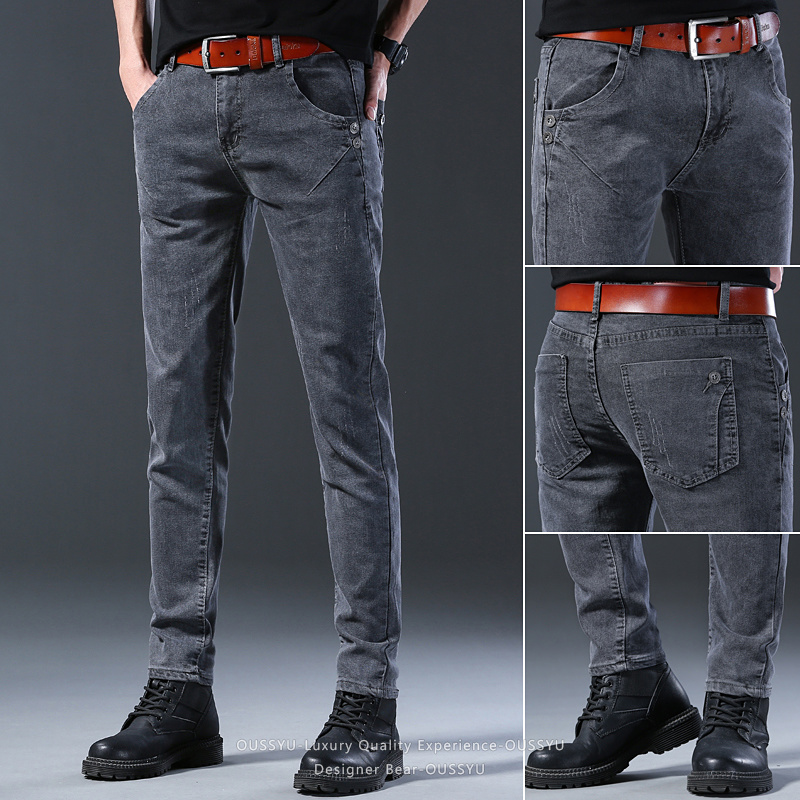 Brand Clothing Men Elastic Sli - огляд і ціна Men Formal Wear With Jeans