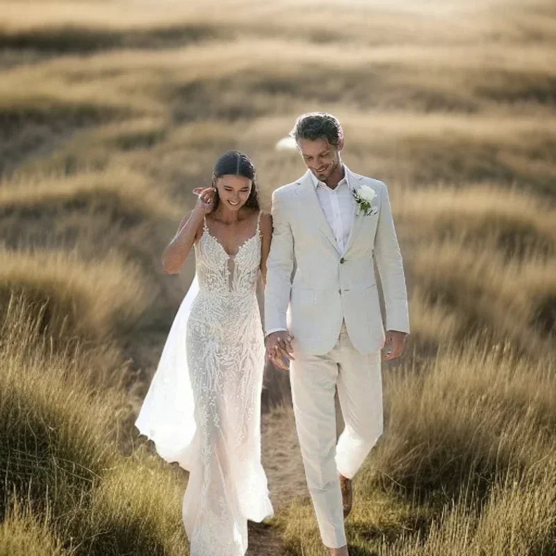 Linen Wedding Tuxedo For Men S - огляд і ціна Men Formal Wear In Summer