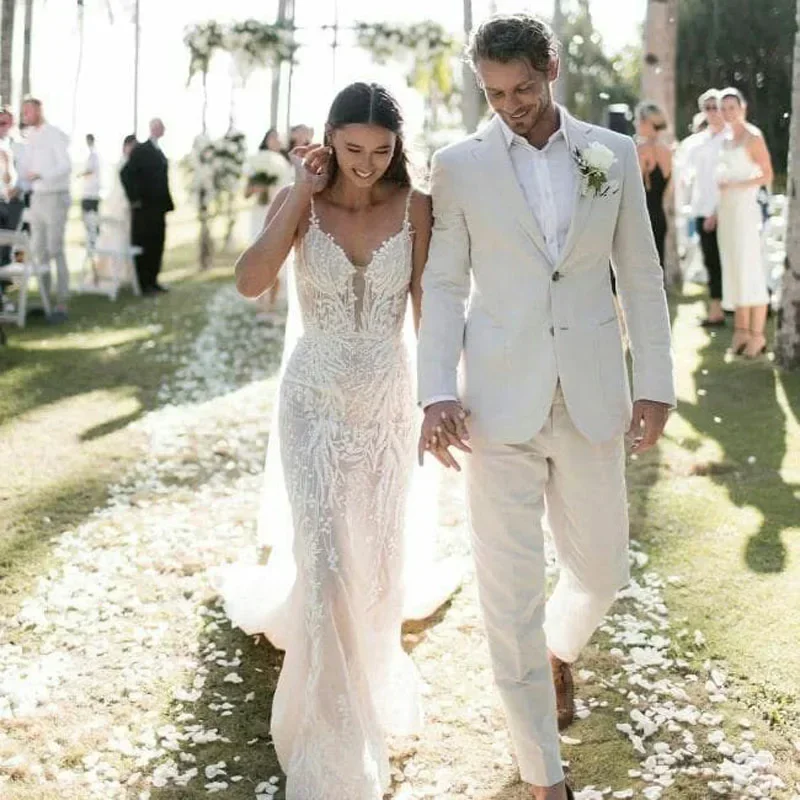 Linen Wedding Tuxedo For Men S - огляд і ціна Men Formal Wear In Summer