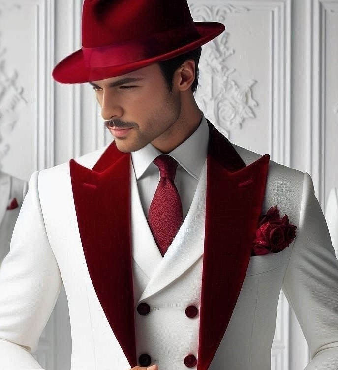 Formal Man Tuxedos Velvet 3 Pc - огляд і ціна Men'S Formal Wear For Graduation