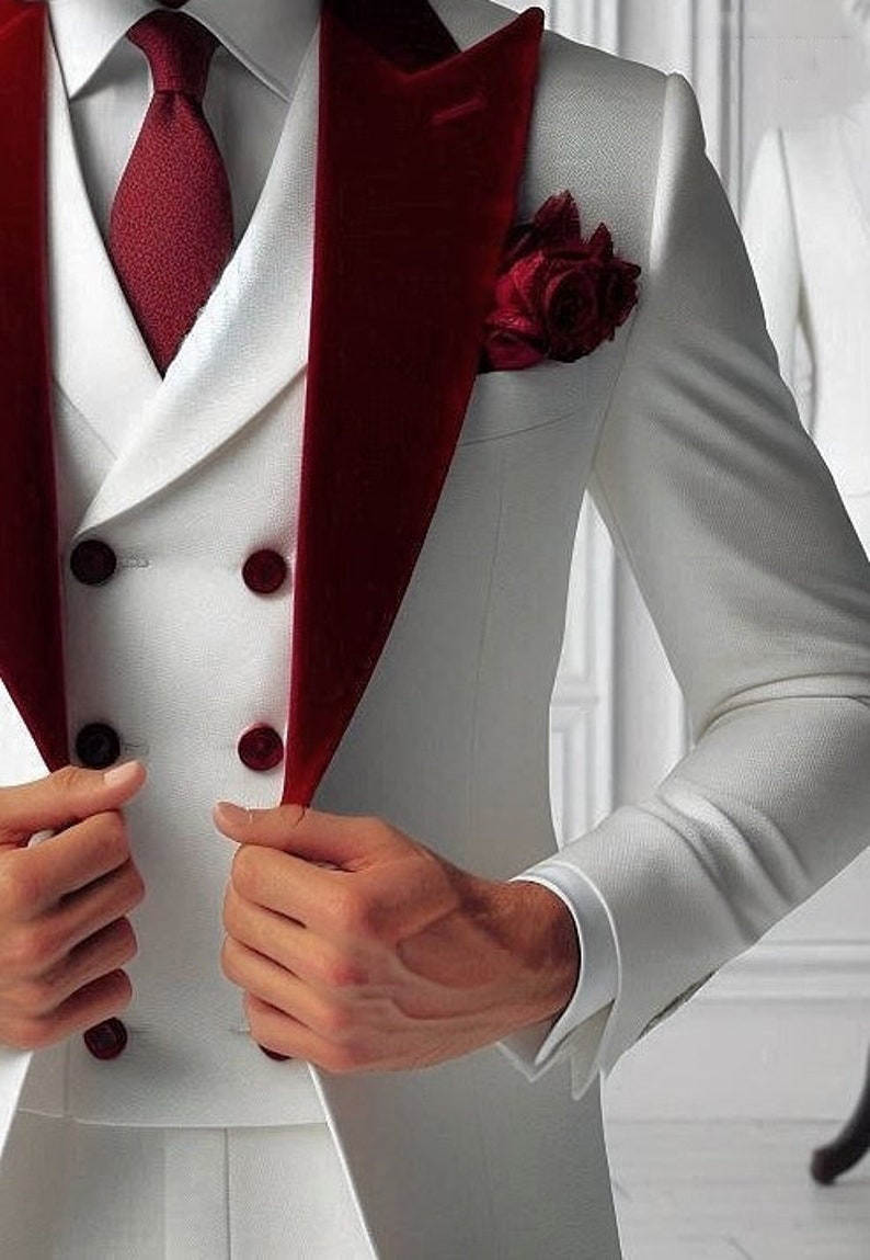 Formal Man Tuxedos Velvet 3 Pc - огляд і ціна Men'S Formal Wear For Graduation