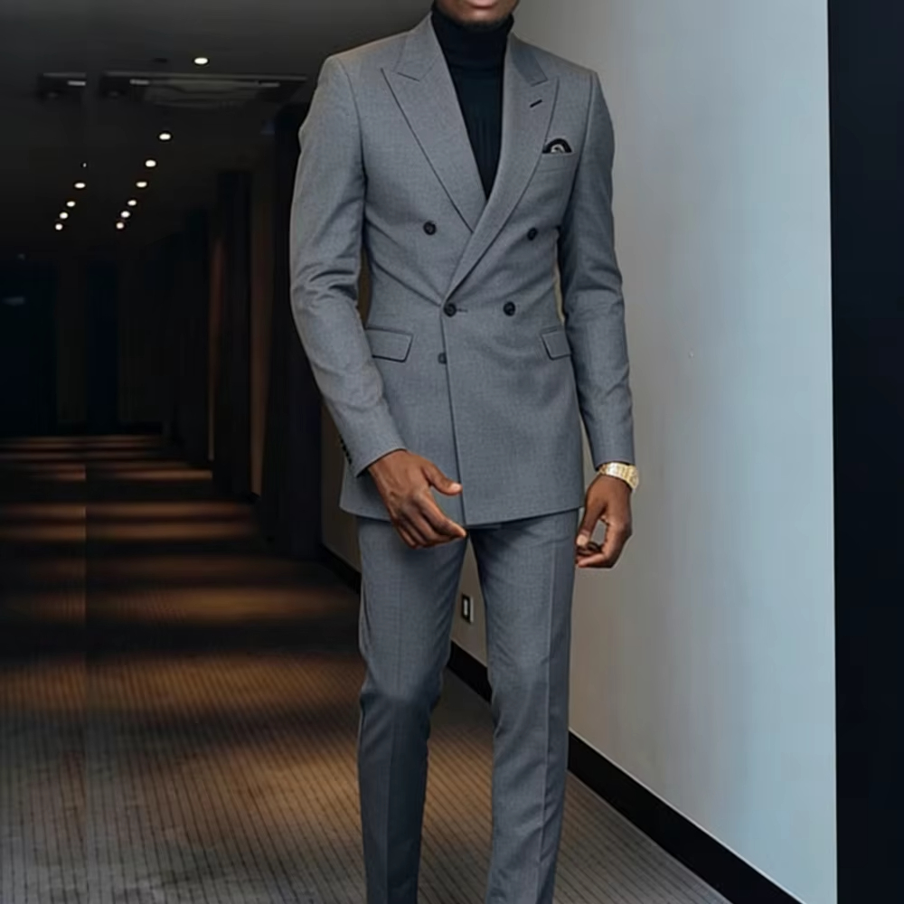 Brown Two-Piece Men's Suit wit - огляд і ціна Men'S Formal Wear For Graduation