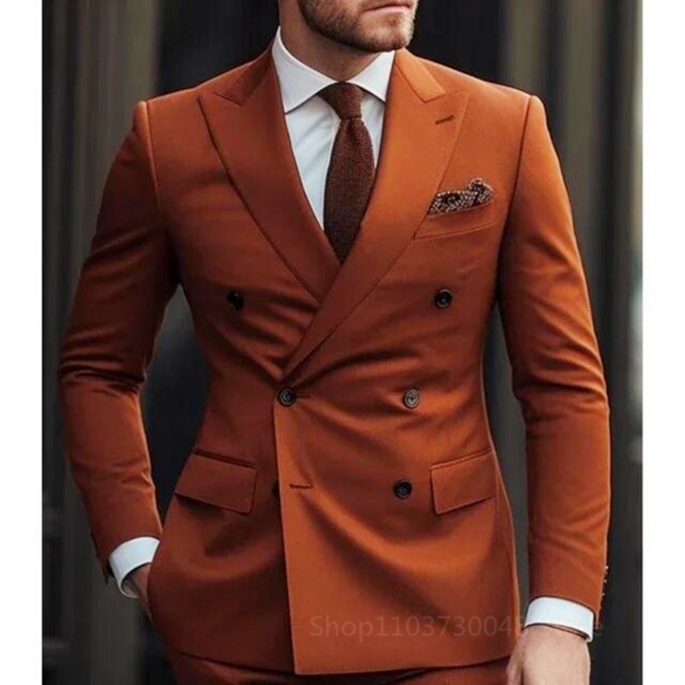 Two-Piece Brown Smoking for Da - огляд і ціна Men'S Formal Wear For Graduation